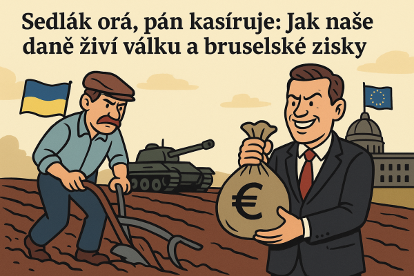 Jak naše daně živí válku a bruselské zisky, aneb když Ukrajinu živíme a pracháči bohatnou