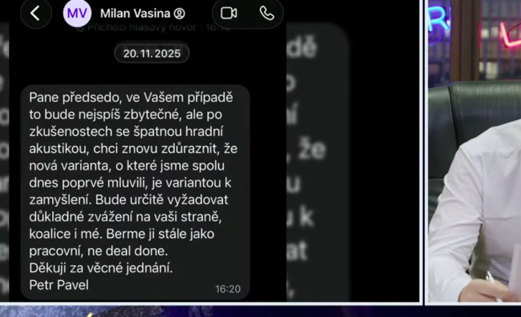 Mezi Hradem a vládou budou létat esemesky?