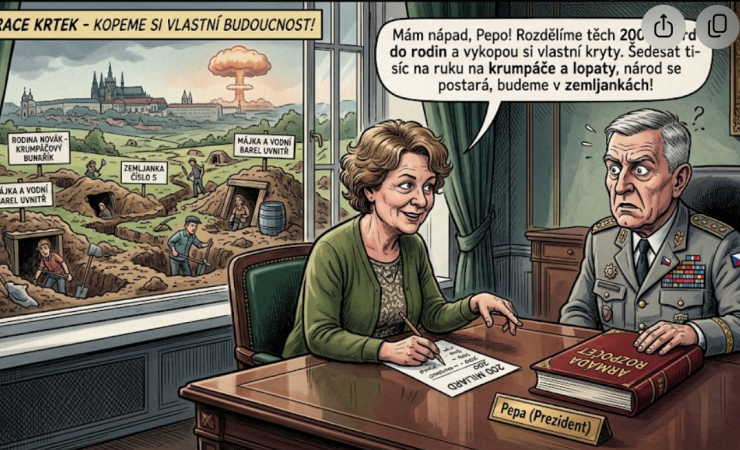 Generál, kalkulačka a operace Krtek